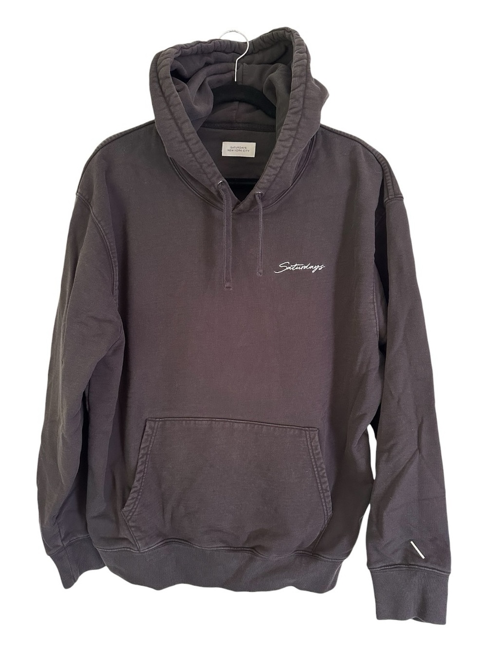 Saturdays New York City Black Script Logo Hoodie